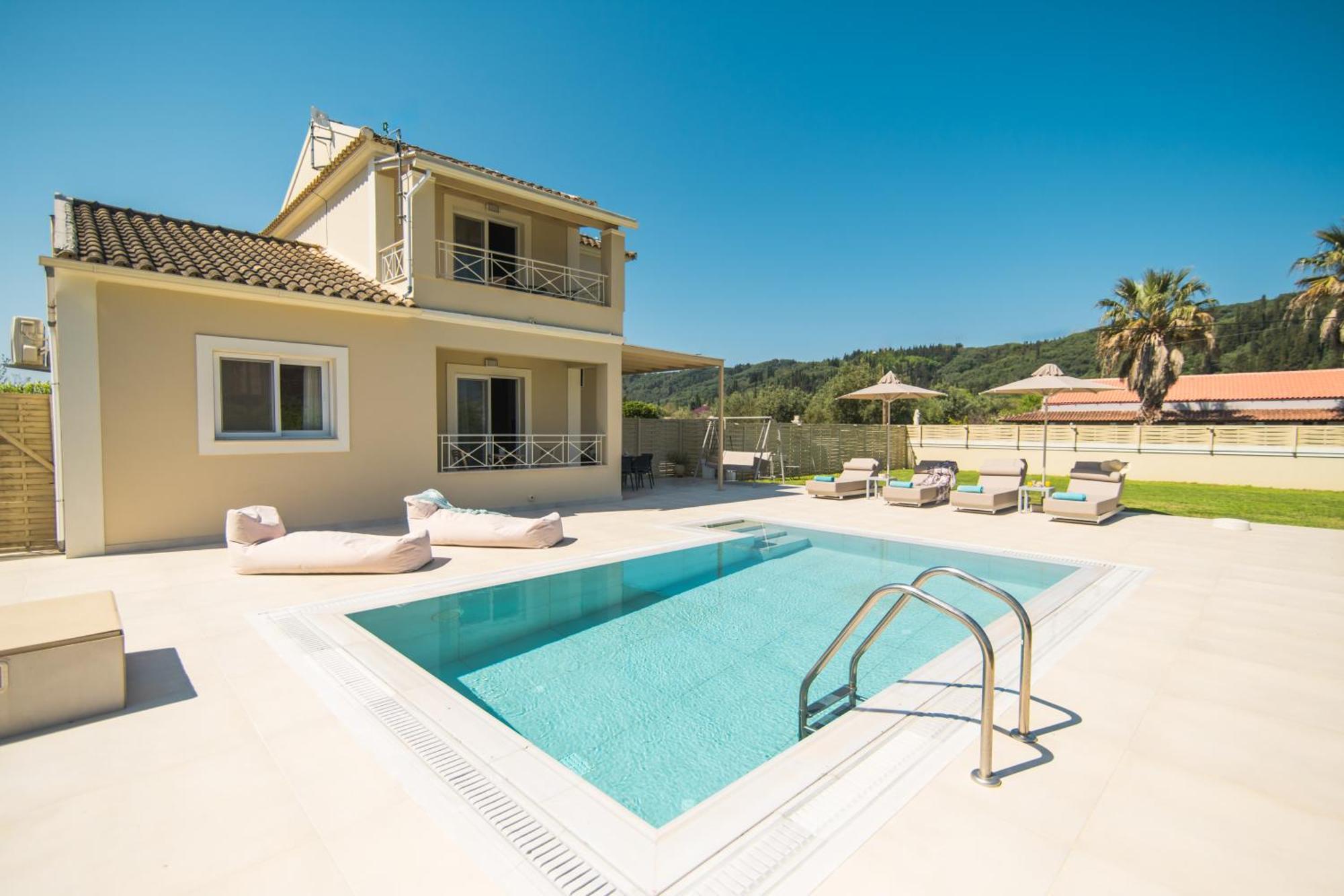 My Corfu Luxury Villa With Private Pool Sidárion Eksteriør billede